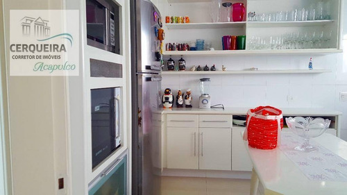 Casa Residencial Para Locação, Acapulco, Guarujá. - Ca0474