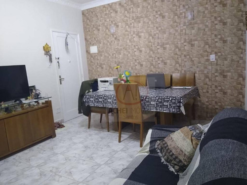 Apartamento Térreo, Com 2 Dormitórios , 1 Wc Vaga Demarcada, À Venda, 66 M² Por R$ 320.000 - Marapé - Santos/sp - Ap10541