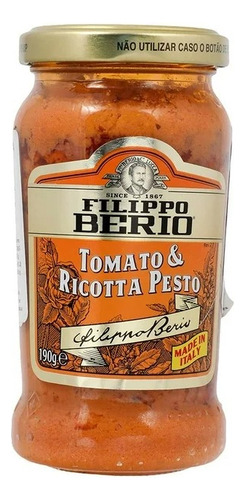 3 Pza Salsa Pesto Filippo Berio Tomate Y Queso 190 G