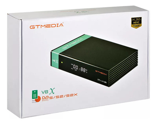 Receptor Satélite Decodificado V8x Dvb-s/s2/s2x 1080p Com