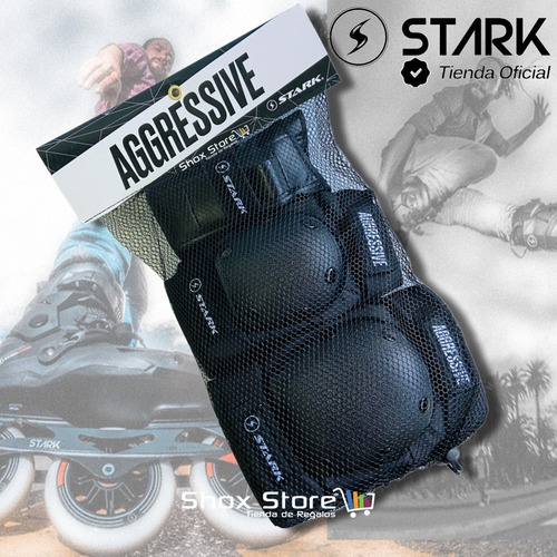 Protecciones Stark Aggressive Profesional Roller Skate Patin