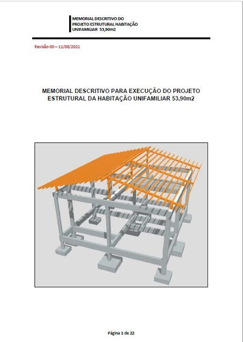 Imagem 8 de 10 de Projeto Estrutural - Habitação Unifamiliar 53,90m2