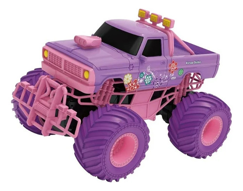 Pink Truck Carro De Radio Control Para Niña A Escala Índigo