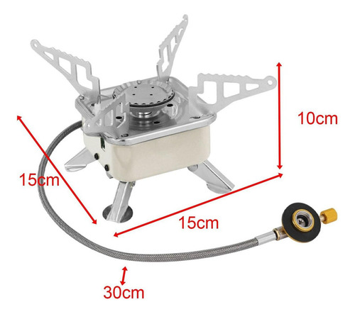 Miniquemador Portátil De Gas Para Acampar, Tubo A Tanque Pla