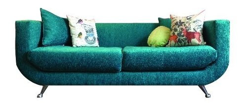 Sillon 3 Cpos Living Sofa En Tela Chenille Vintage 60s Retro