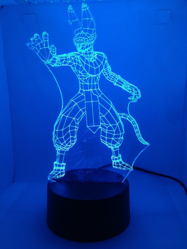 Lámpara Ilusión 3d Sr. Bills Dragon Ball Super Base Negra