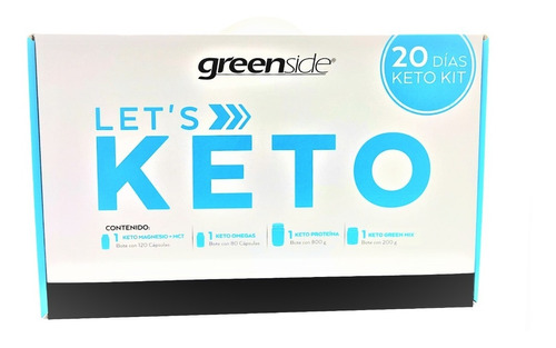  Let's Keto Kit 20 Dias Greenside Envio Full