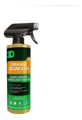 Desengrasante 3d Orange Degreaser Citrico Interior Detailing