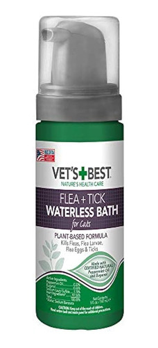 Vets Best Flea Y Tick Waterless Bath Para Gatos