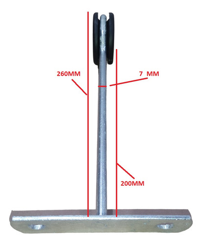Kit 10 Suportes Aterramento Isolador Para Raio Predial 20cm Cor Prateado