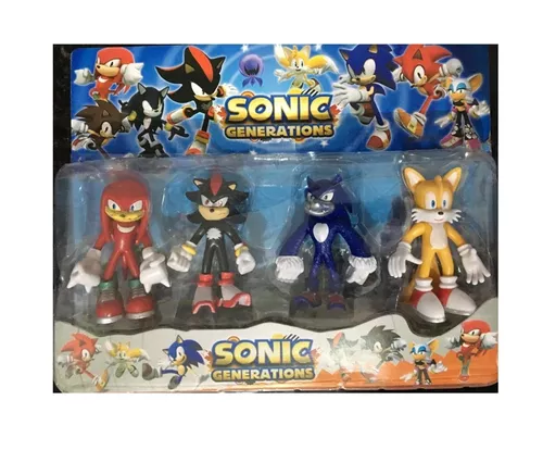 kit 3 Bonecos sonic articulados 12 cm Pronta entrega