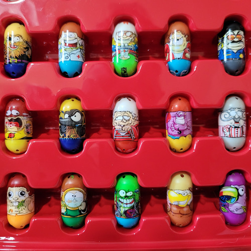 Mighty Beanz - Conjunto Com 47 Bonecos + Maleta (8 C) (Usado)