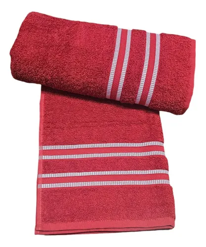 Toalla Karsten Lady Baño 100% Algodón Color Rojo