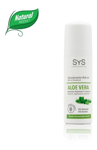 Desodorante Aloe Vera Natural Roll-on Sys 75 Ml