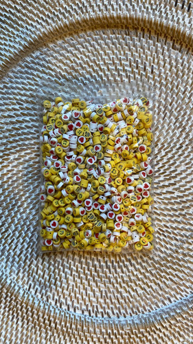 Fimo Pasantes Mix Emojis Surtidos Bijou X 1000 Unidades Diámetro 1 Cm Largo 1 Cm