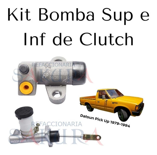 Bomba Y Cilindro Aux Clutch Nissan Pick Up 1980