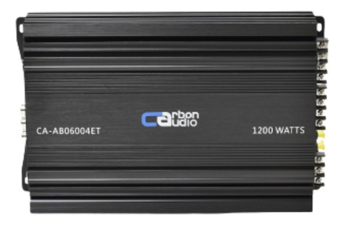 Amplificador Carbon Audio 4 Canales 1200 Watts Clase Ab Color Negro