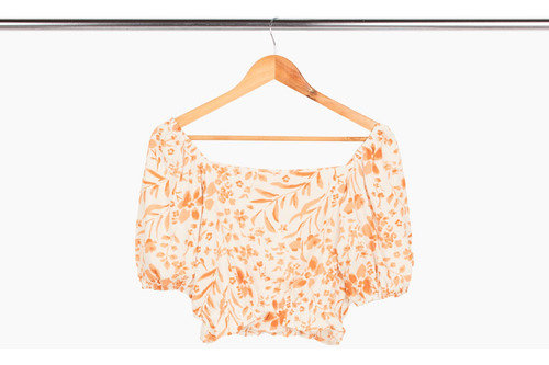 Imagen 5 de 6 de Blusa Nano, Lino Estampado Sienna #e4523