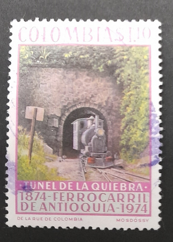 Sello Postal - Colombia - Ferrocarril Antioquia - 1971