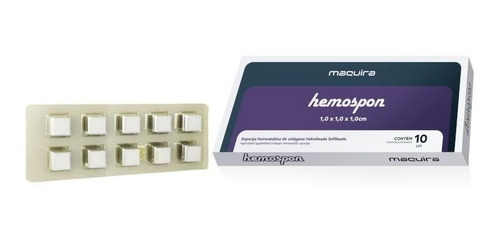 Esponja Hemostatica C/40un Hemospon Maquira