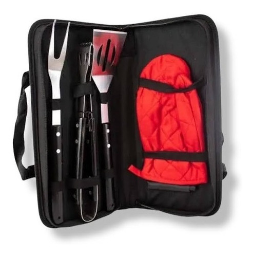 Kit Asador 6 Piezas Acero Inoxidable