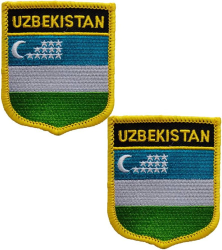 Parches Bordados De Bandera De Uzbekistán, Parches Tá...