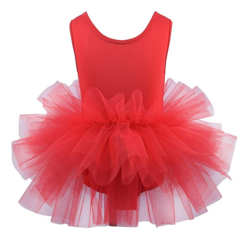 Maillot De Ballet Para Niña Con 4 Capas De Tela Suave Para