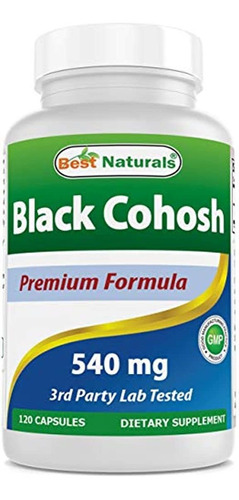 Best Naturals Cohosh Negro 540 mg 120 cápsulas