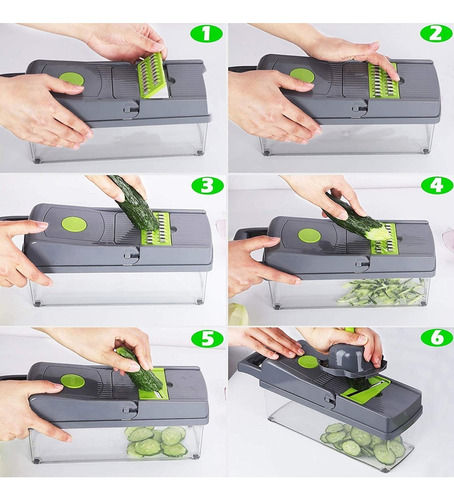 Cortadora De Frutas Y Verduras Manual Multifuncional 14 En 1
