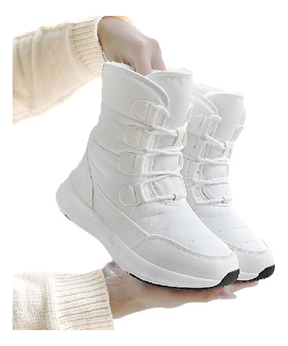 Botas De Nieve Inverno Mulheres Impermeables Resist Cómodo