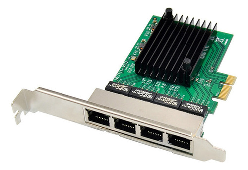 Placa De Rede Pci-e X1 Gigabit Pci-express 4 Portas Ethernet