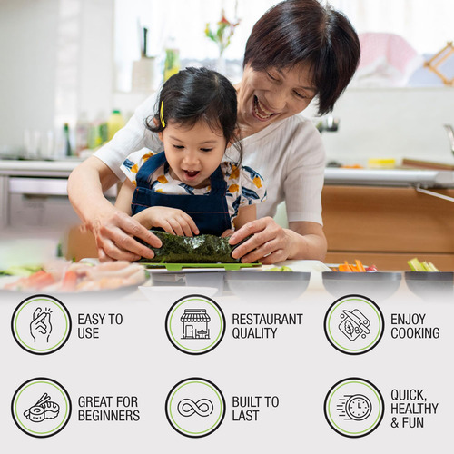 Kit Para Hacer Sushi Sushiquik Easy Diy Sushimaker Con Acces