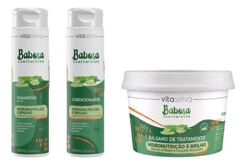 Kit Vita Seiva Babosa Shampoo+cond+mascara