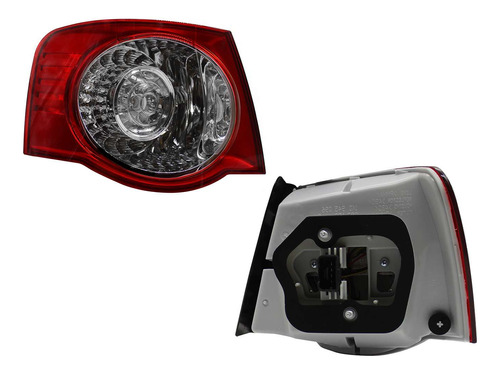 Calavera Ext Bora 2009 Leds Rojo/bco/bco Izquierda Opt