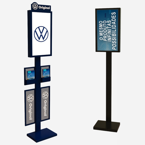Totem Digital Prateleira Midia Tv 32 Sem Personalização