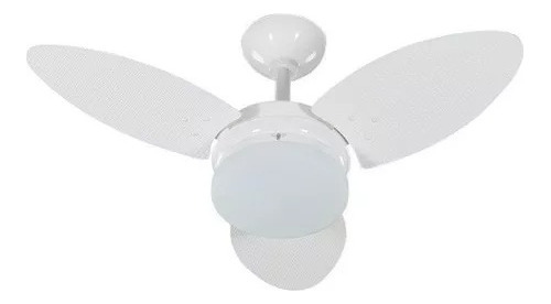 Ventilador De Teto Tron Ventura 110v 220v 3 Pás Branco