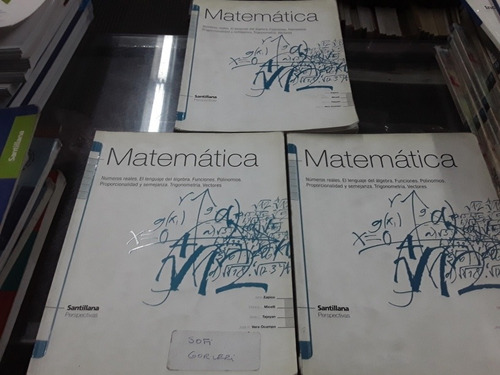Matematica 1 Santillana Perspectivas Lote X 2 Libros 