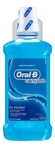 Oral-b Enjuague Bucal Complete Menta Refrescante X 500 Ml