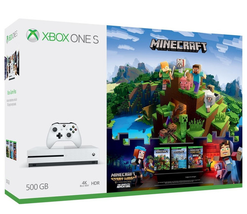 Xbox One S 500gb Con Juego Minecraft Nuevo