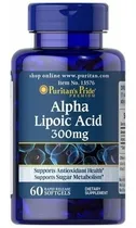 Comprar Ácido alfa lipoico de Puritan's Ácido alfa lipoico 300 mg, 60 cápsulas, sabor sin sabor