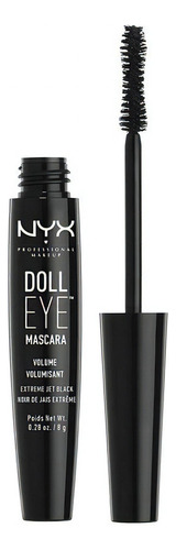 Máscara de pestañas negra Nyx Doll Eye Volume