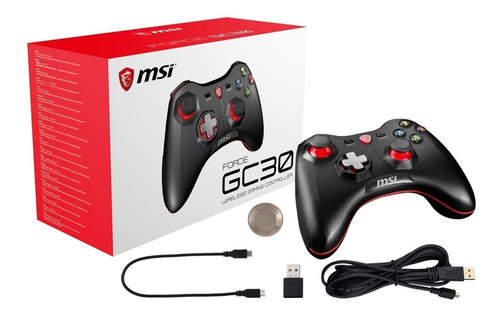 Joystick Gamepad Msi Gc30 Inalambrico Vibración Pc Windows