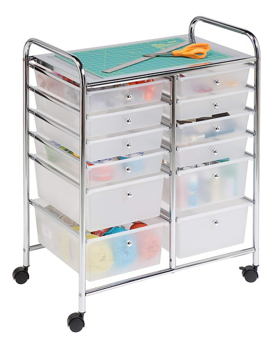 Honey-can-do Oficina Organizador, Carrito Para Estudio, 12 G