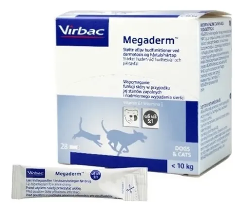 comprar 2 Megaderm Virbac Acidos Grasos 28 Sobres Perro Gato