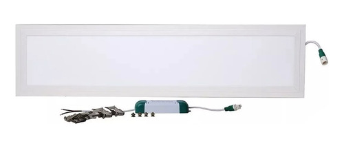 Plafon Led Embutir 24w 15x60 Branco Frio Retangular Kit 3