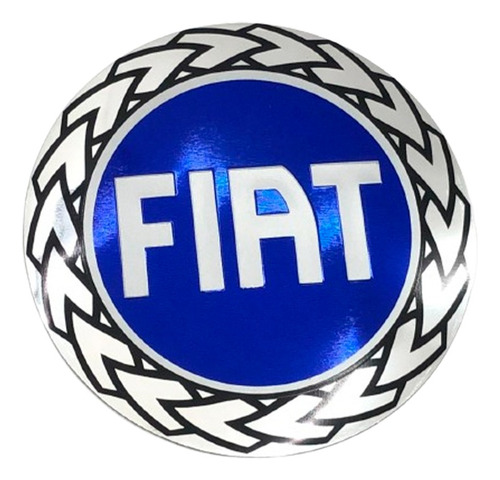Emblema Adesivo Tampa Traseira Fiat Idea Palio 116mm