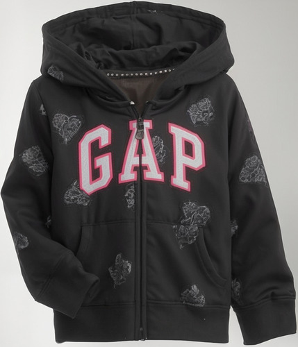Polerón Diseño Gap Niña Con Capucha Y Cierre (original)