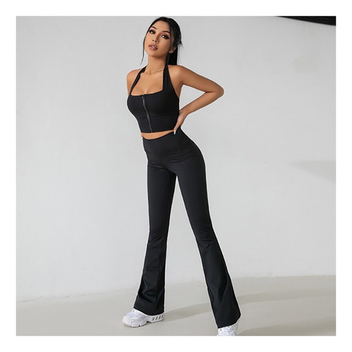 Pantalones De Yoga Curvos Con Corte De Sirena Para Mujer Ta
