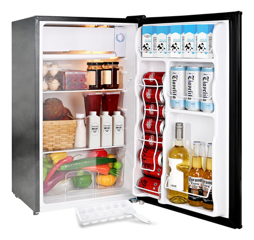 Euhomy Mini Refrigerador De 3.2 Pies Cubicos Con Congelador,