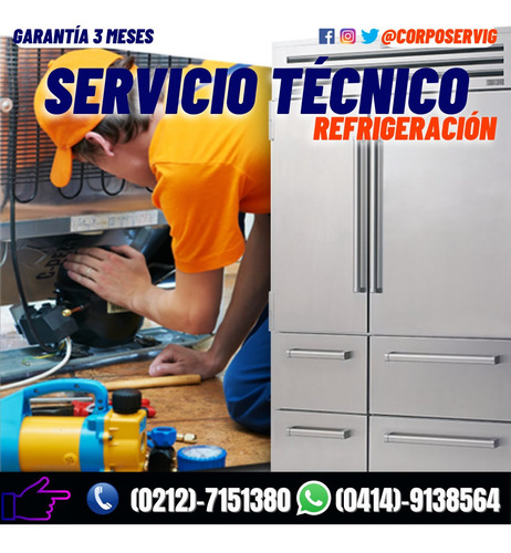 Imagen 2 de 6 de Refrigeración Servicio Técnico Nevera Cava Cuarto A/a Cavas